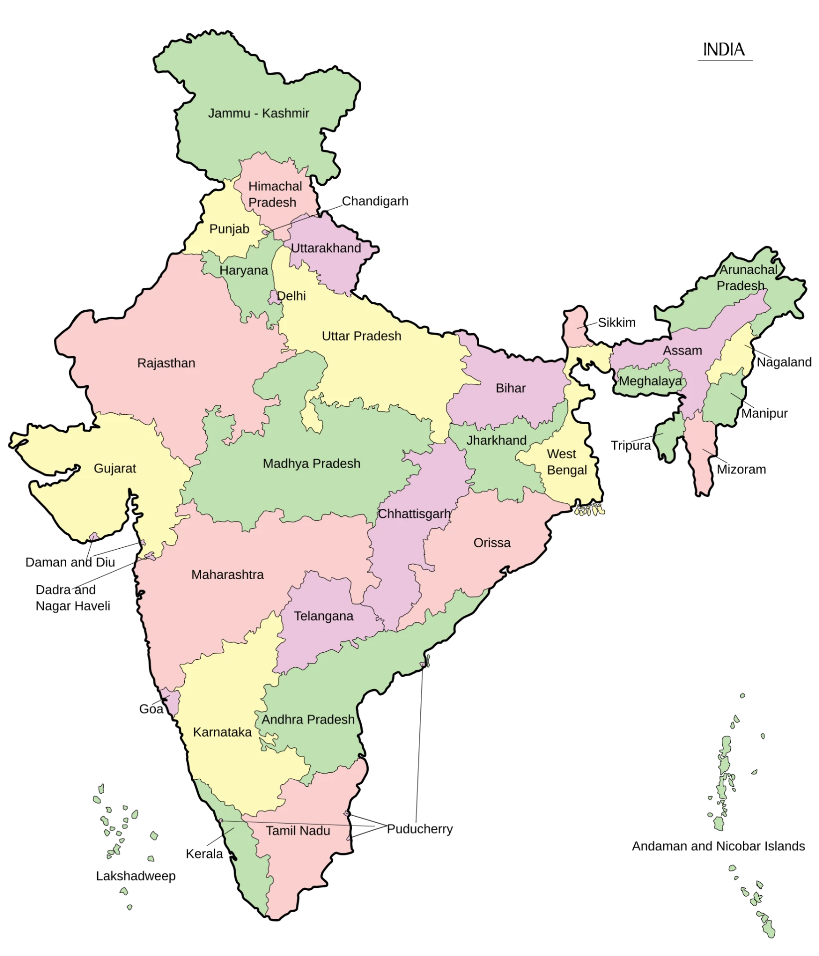 Map of India showing all states where consultancy services are provided